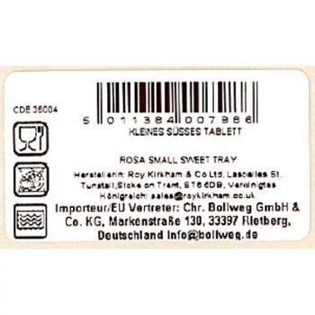 Preview: Platte oval Redoute Rose Roy Kirkham 26x15cm